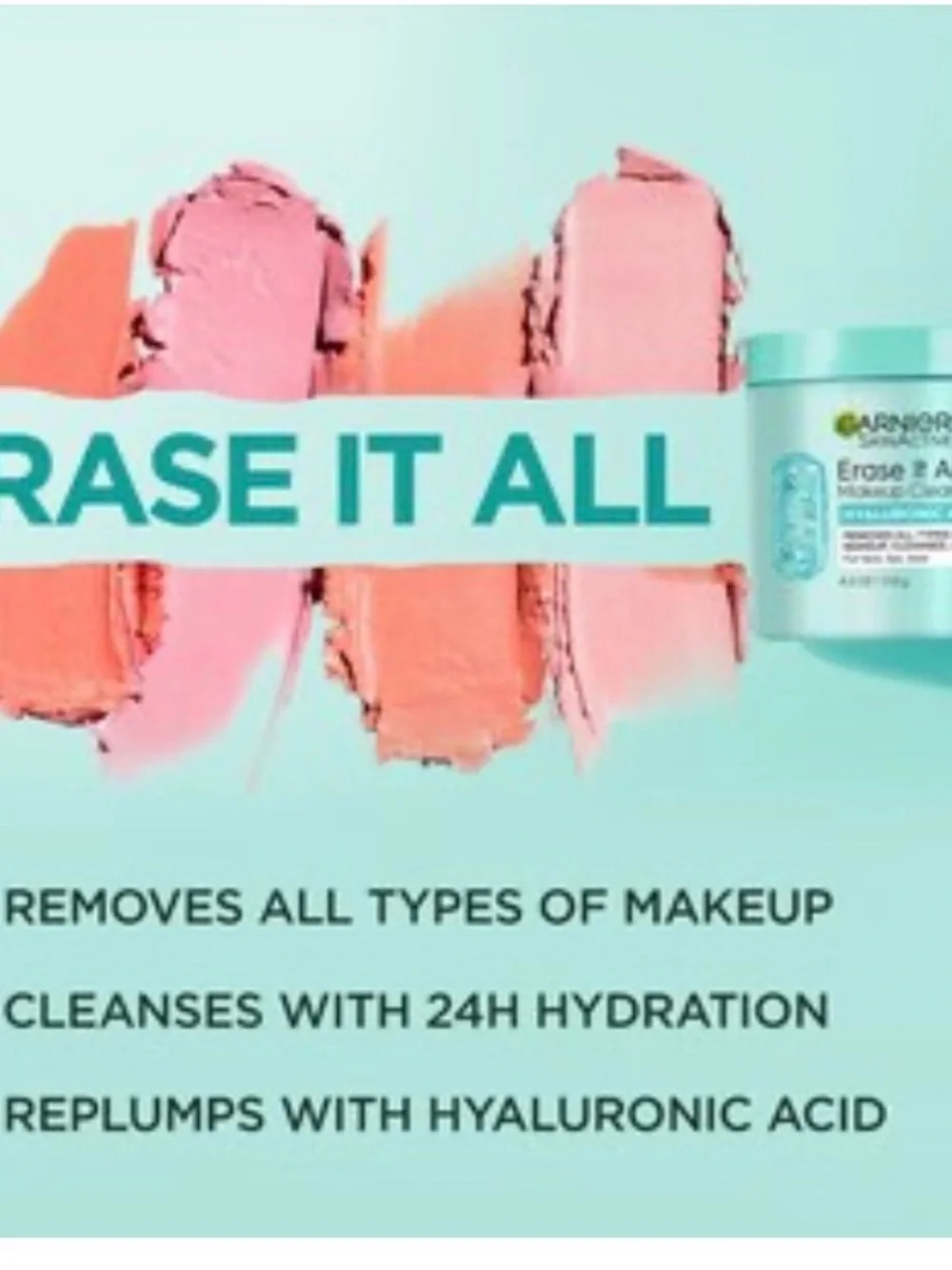 Garnier duo with bright green toiletry bag